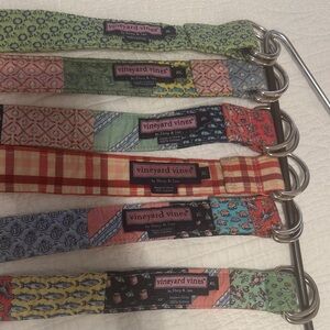 6 Vineyard Vines D Ring Belt Bundle